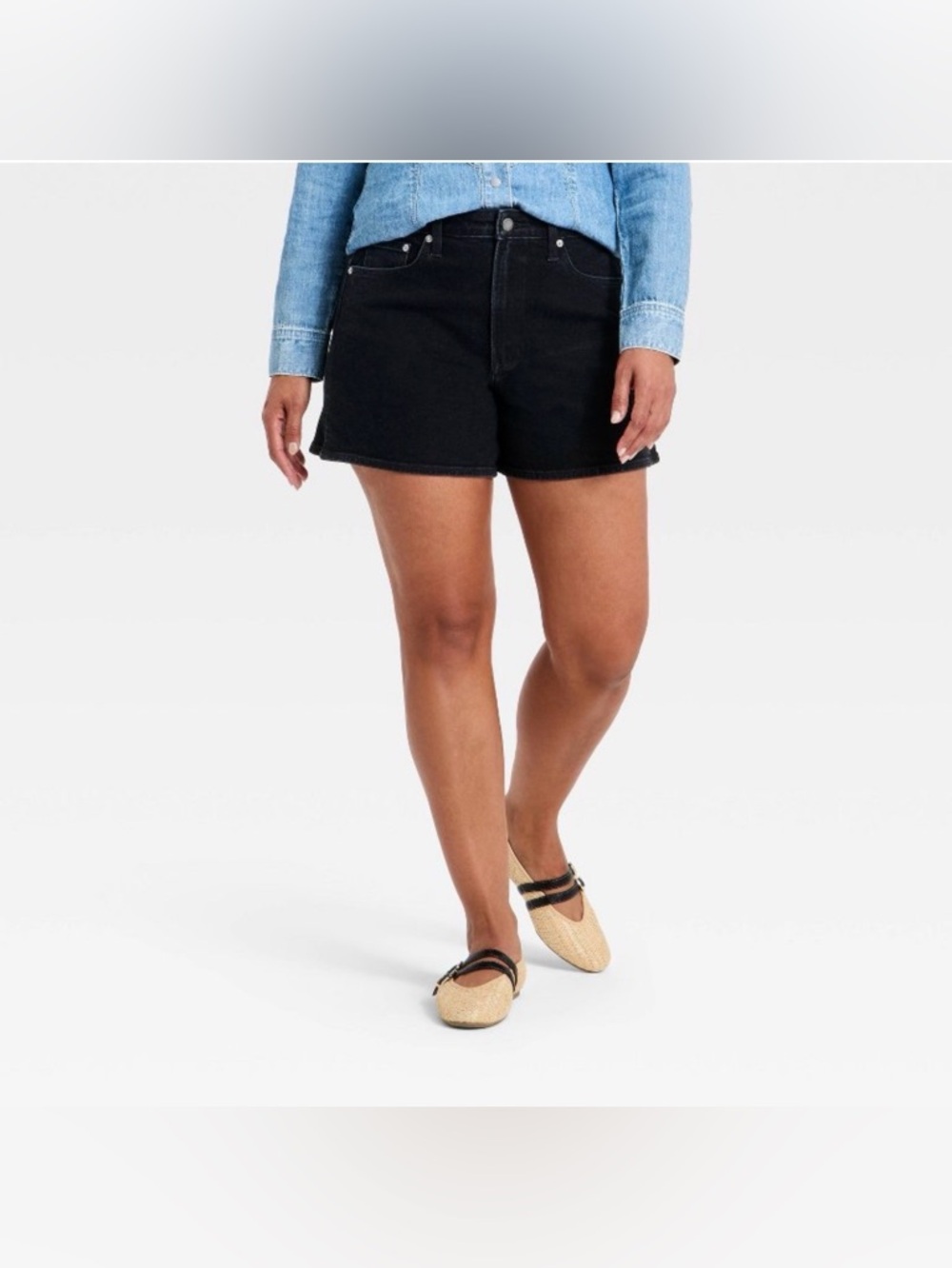 Universal Thread High Rise A-Line Denim Shorts